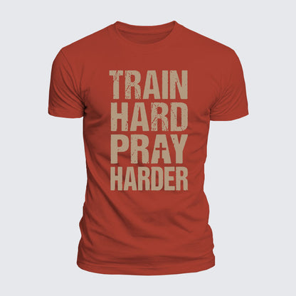 Luxe Mercerized Cotton Tee - Train Hard Pray Harder