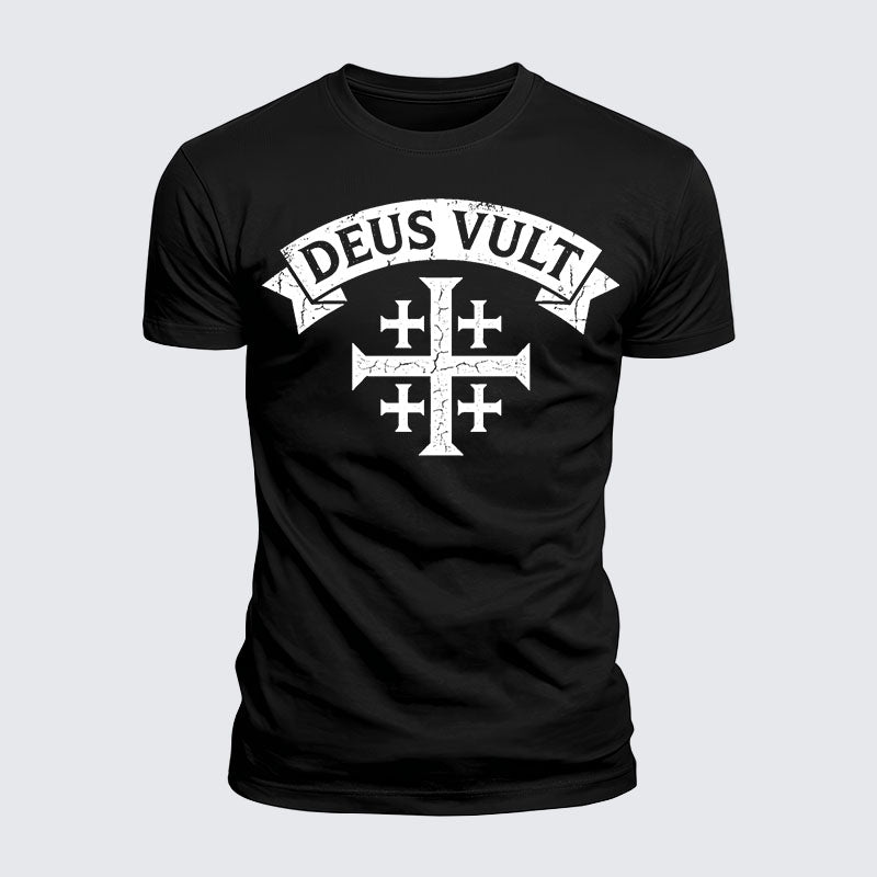 Luxe Mercerized Cotton Tee - Deus Vult