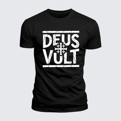 Luxe Mercerized Cotton Tee - Deus Vult