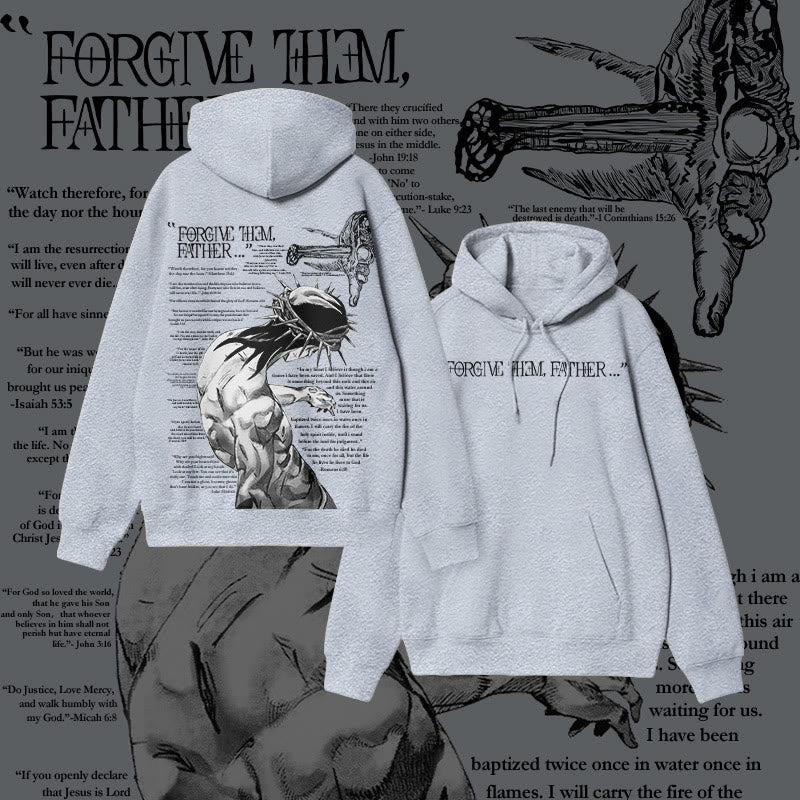 Forgive Them,Father Bible Verses Print Hoodie