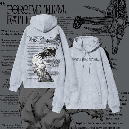Forgive Them,Father Bible Verses Print Hoodie