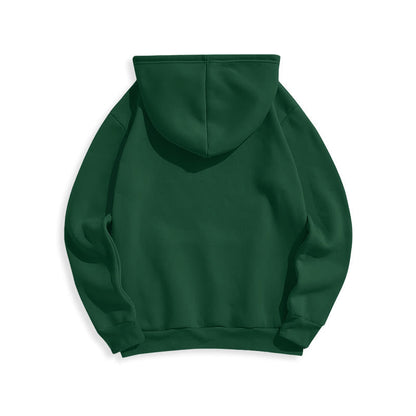 Classic Quotation Style Fear God Faith Blessed Fleece Lined Polyester Hoodie