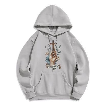 Classic Colored Style Reformed Christian Faith Fleece Lined Polyester Hoodie