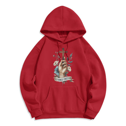 Classic Colored Style Reformed Christian Faith Fleece Lined Polyester Hoodie