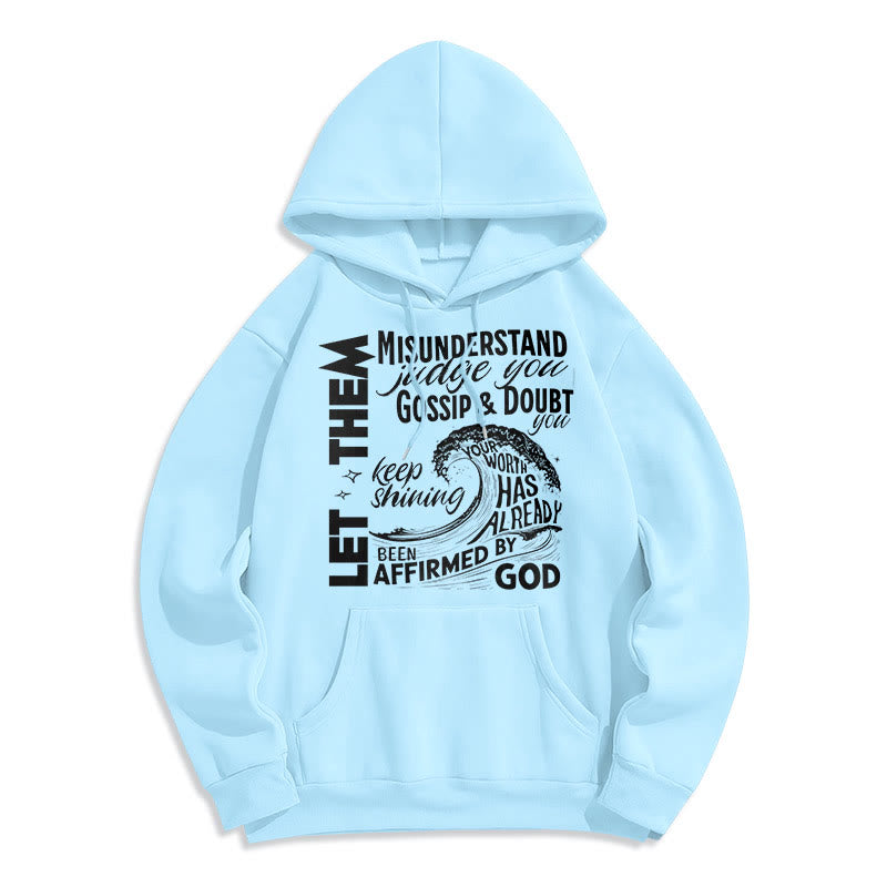 Modern Style Affirmed By God Fleece Lined Polyester Hoodie