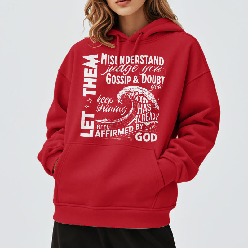 Modern Style Affirmed By God Fleece Lined Polyester Hoodie