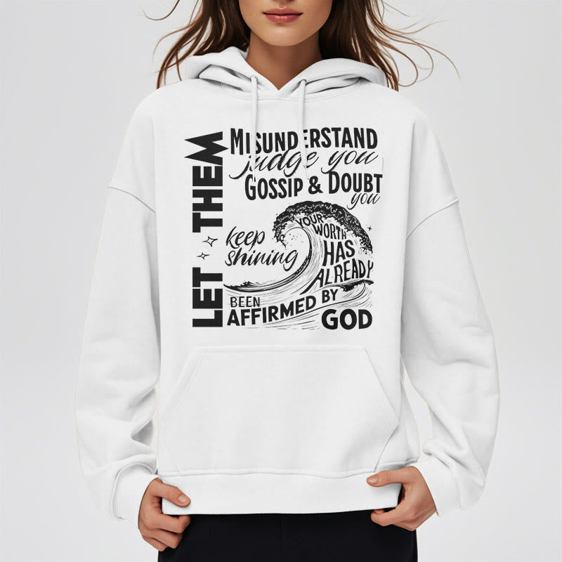 Modern Style Affirmed By God Fleece Lined Polyester Hoodie