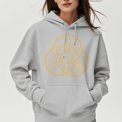 Classic Style Sacred Trinity Unity Fleece Lined Polyester Hoodie
