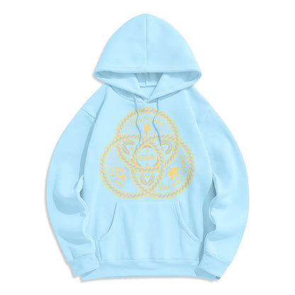 Classic Style Sacred Trinity Unity Fleece Lined Polyester Hoodie