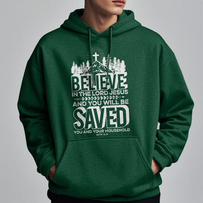 Modern Style Believe In The Jesus Lord Fleece Lined Polyester Hoodie