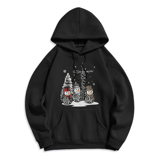 Colored Style Faith Hope Love Christmas Fleece Lined Polyester Hoodie