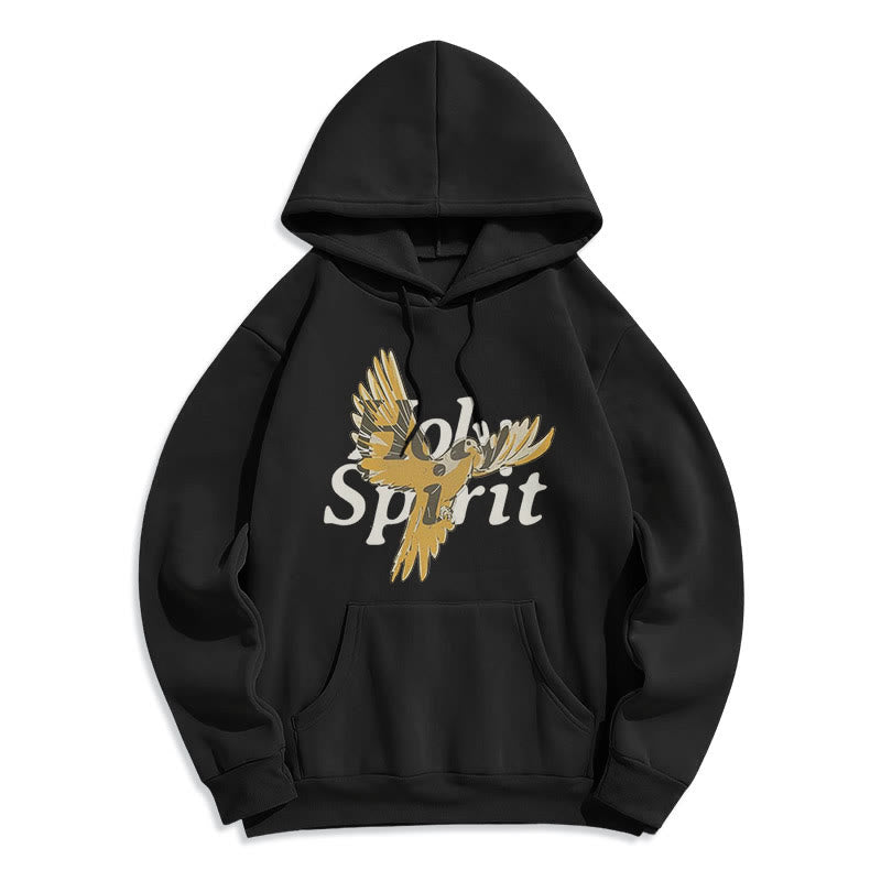 Classic Style Holy Spirit Flying Dove Fleece Lined Polyester Hoodie