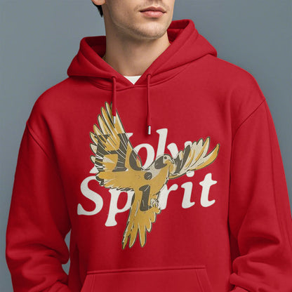 Classic Style Holy Spirit Flying Dove Fleece Lined Polyester Hoodie