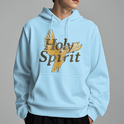 Classic Style Holy Spirit Flying Dove Fleece Lined Polyester Hoodie