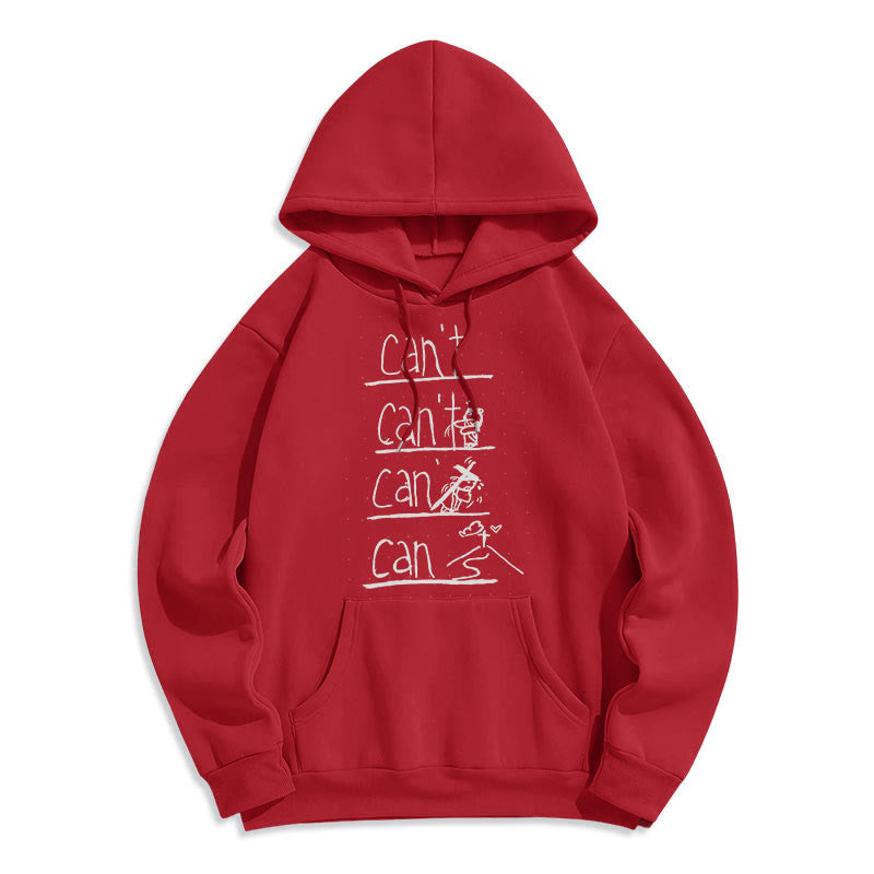 Quotation Style Redemption Through Jesus Sacrifice Fleece Lined Polyester Hoodie