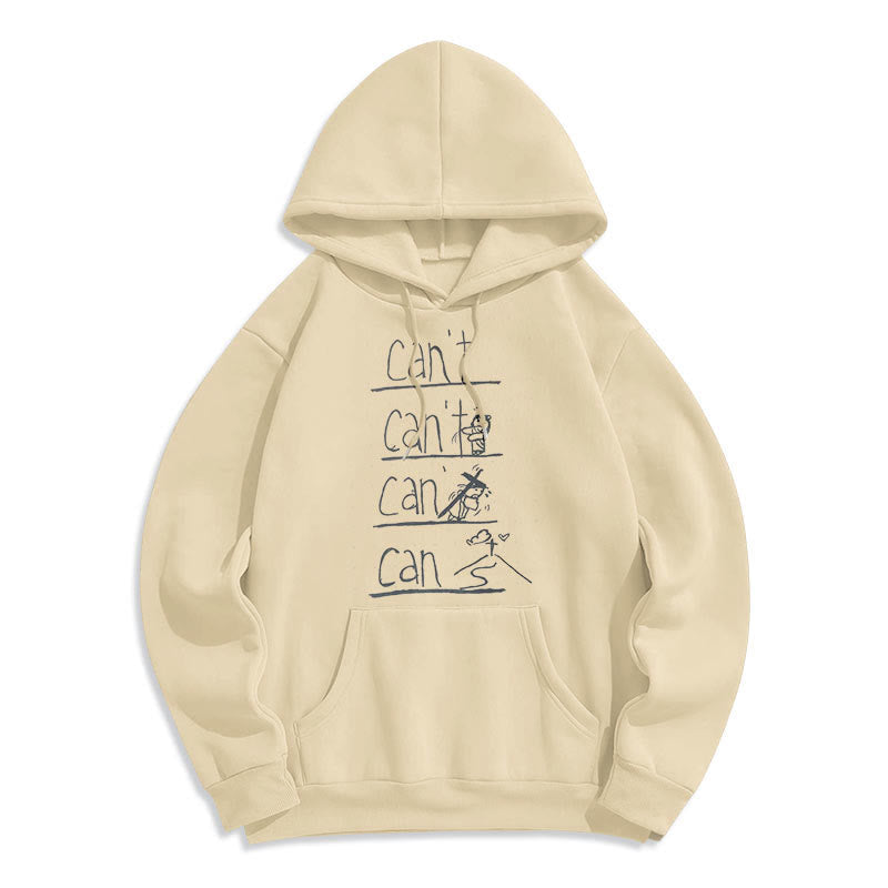 Quotation Style Redemption Through Jesus Sacrifice Fleece Lined Polyester Hoodie