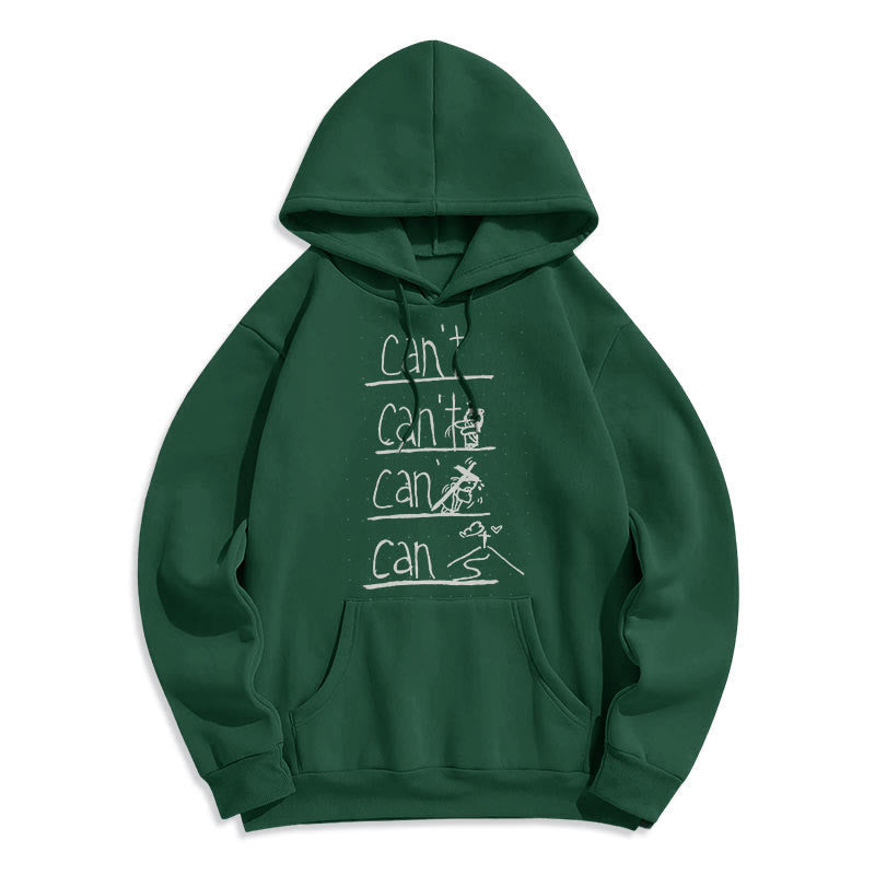 Quotation Style Redemption Through Jesus Sacrifice Fleece Lined Polyester Hoodie