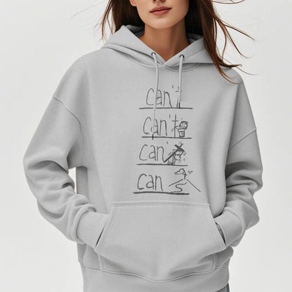 Quotation Style Redemption Through Jesus Sacrifice Fleece Lined Polyester Hoodie