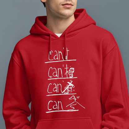 Quotation Style Redemption Through Jesus Sacrifice Fleece Lined Polyester Hoodie