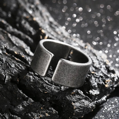 Hollow Cross Open Ring