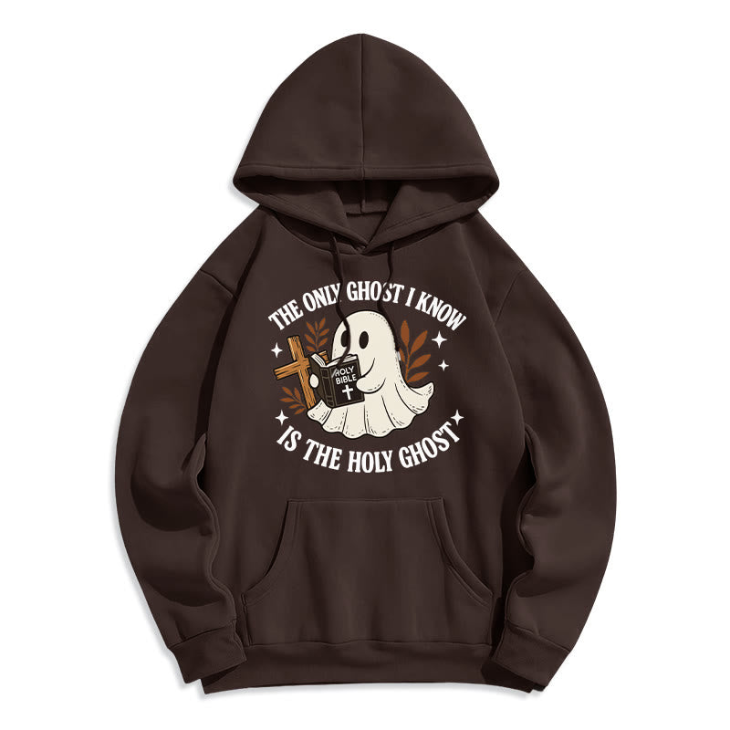 Ghost-Free Except the Holy One Fleece Lined Polyester Hoodie