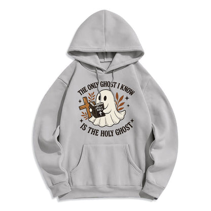 Ghost-Free Except the Holy One Fleece Lined Polyester Hoodie