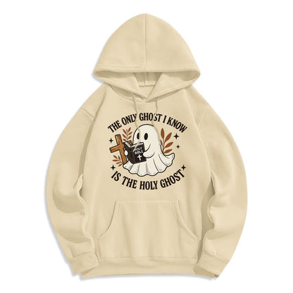 Ghost-Free Except the Holy One Fleece Lined Polyester Hoodie