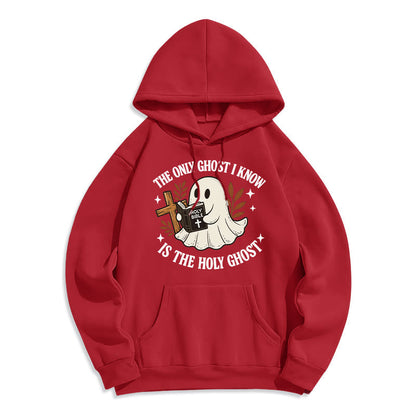 Ghost-Free Except the Holy One Fleece Lined Polyester Hoodie