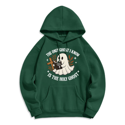Ghost-Free Except the Holy One Fleece Lined Polyester Hoodie