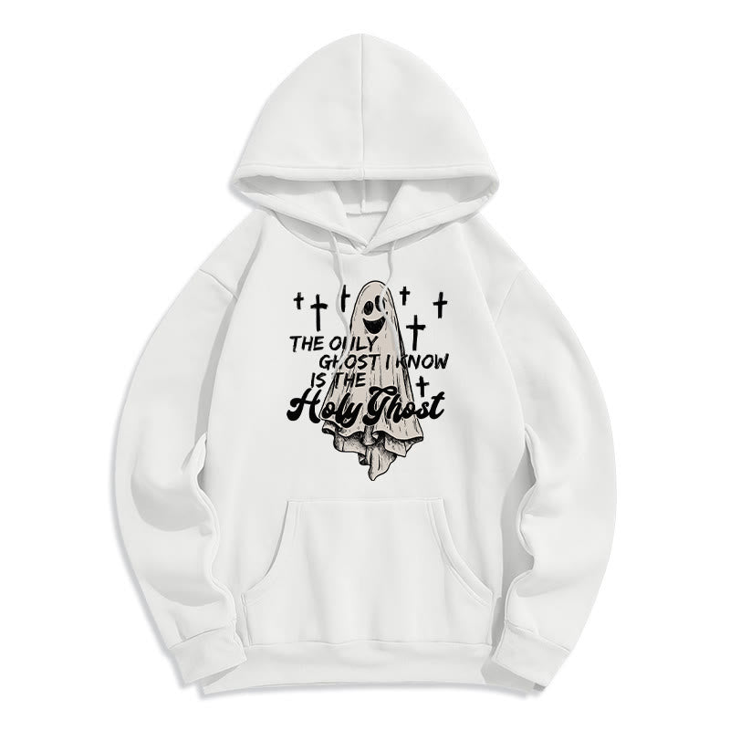 Holy Ghost and Cross Gospel Fusion Fleece Lined Polyester Hoodie
