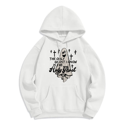 Holy Ghost and Cross Gospel Fusion Fleece Lined Polyester Hoodie