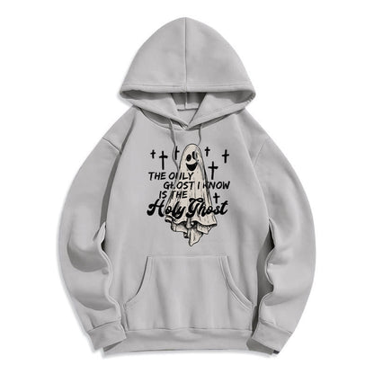 Holy Ghost and Cross Gospel Fusion Fleece Lined Polyester Hoodie