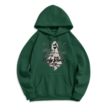 Holy Ghost and Cross Gospel Fusion Fleece Lined Polyester Hoodie