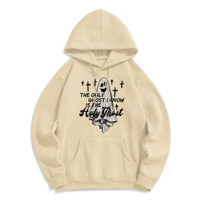 Holy Ghost and Cross Gospel Fusion Fleece Lined Polyester Hoodie