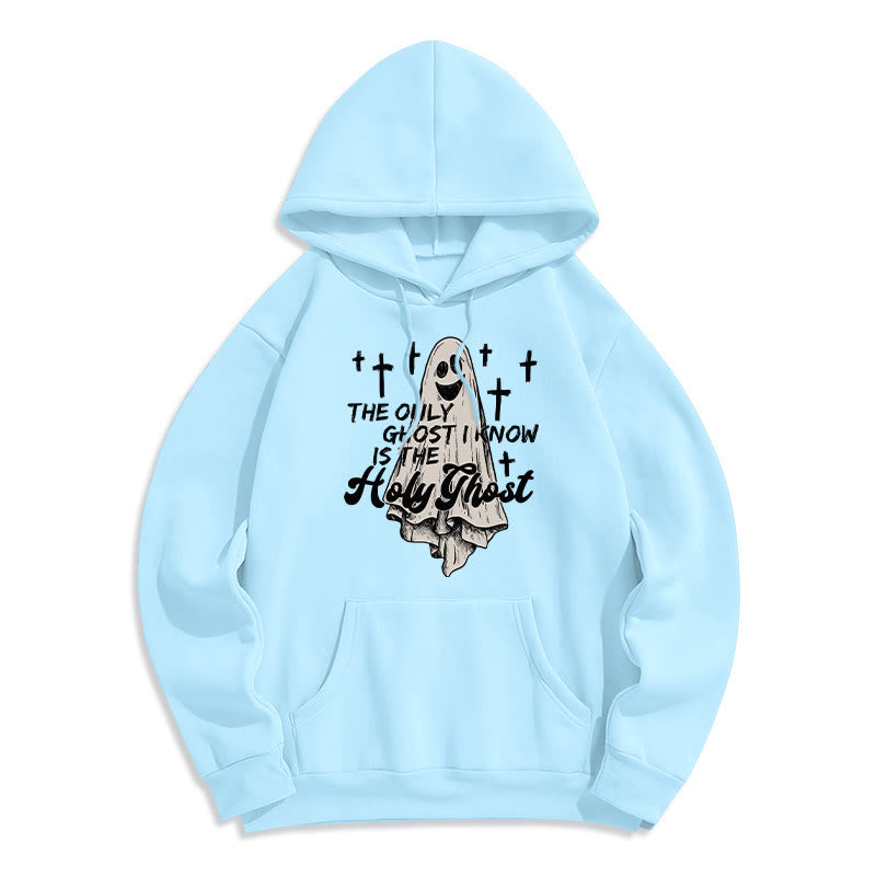 Holy Ghost and Cross Gospel Fusion Fleece Lined Polyester Hoodie