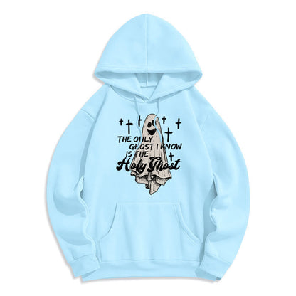 Holy Ghost and Cross Gospel Fusion Fleece Lined Polyester Hoodie