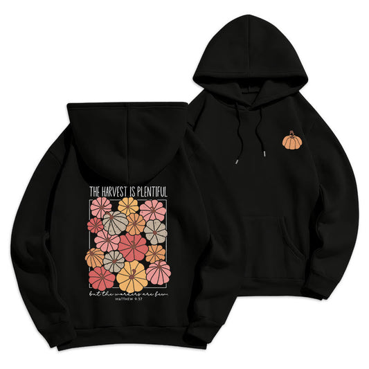 Harvest Grace in Every Pumpkin Fleece Lined Polyester Hoodie