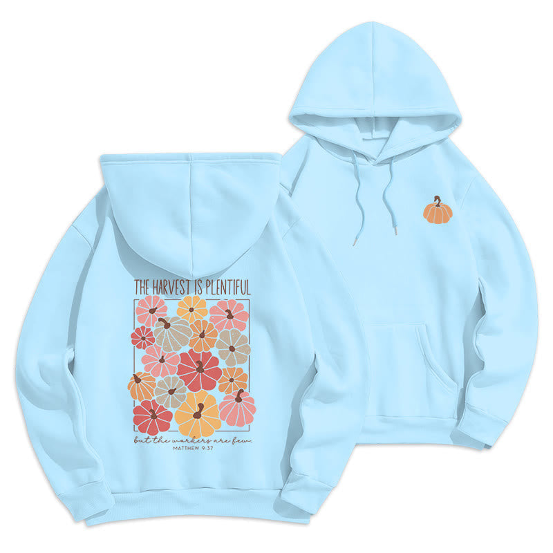 Harvest Grace in Every Pumpkin Fleece Lined Polyester Hoodie