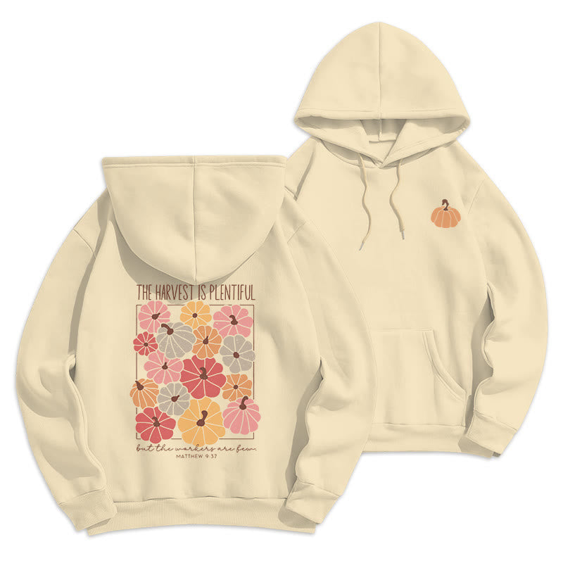 Harvest Grace in Every Pumpkin Fleece Lined Polyester Hoodie