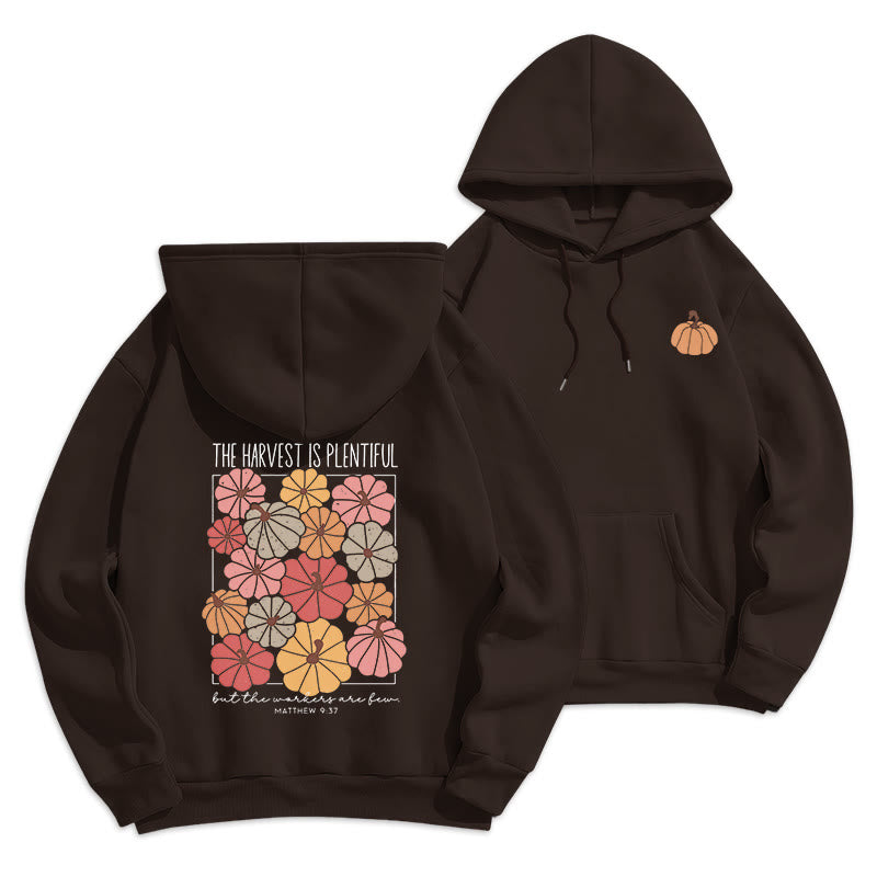 Harvest Grace in Every Pumpkin Fleece Lined Polyester Hoodie
