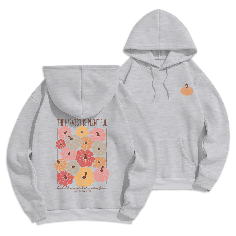 Harvest Grace in Every Pumpkin Fleece Lined Polyester Hoodie