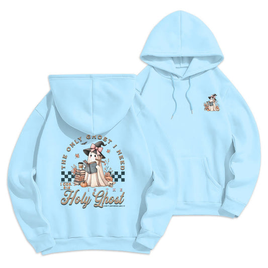 Holy Ghost Witchy Chic Fleece Lined Polyester Hoodie