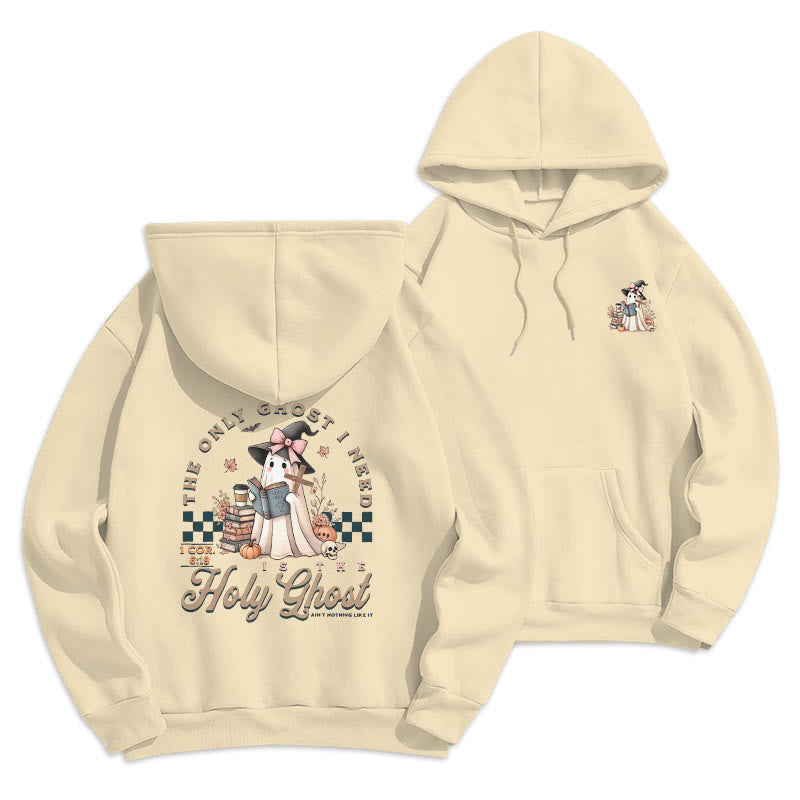 Holy Ghost Witchy Chic Fleece Lined Polyester Hoodie