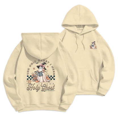 Holy Ghost Witchy Chic Fleece Lined Polyester Hoodie