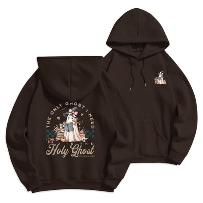 Holy Ghost Witchy Chic Fleece Lined Polyester Hoodie