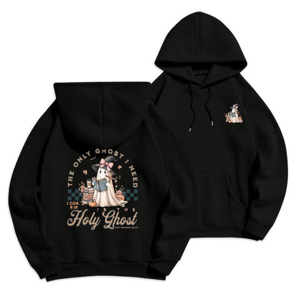 Holy Ghost Witchy Chic Fleece Lined Polyester Hoodie