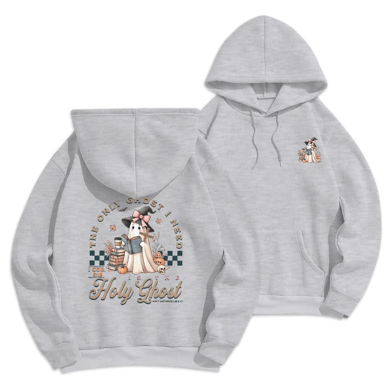 Holy Ghost Witchy Chic Fleece Lined Polyester Hoodie