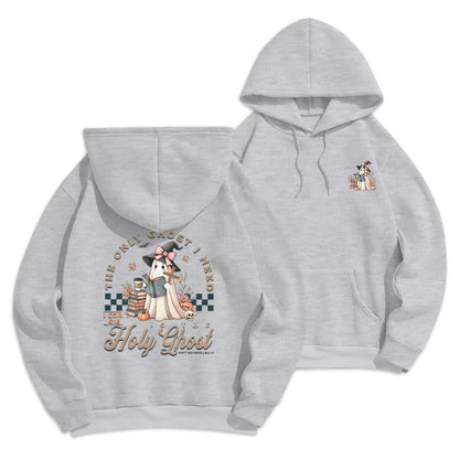 Holy Ghost Witchy Chic Fleece Lined Polyester Hoodie