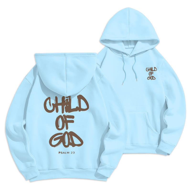 Faith Graffiti Child of God Adult Fleece Lined Polyester Hoodie