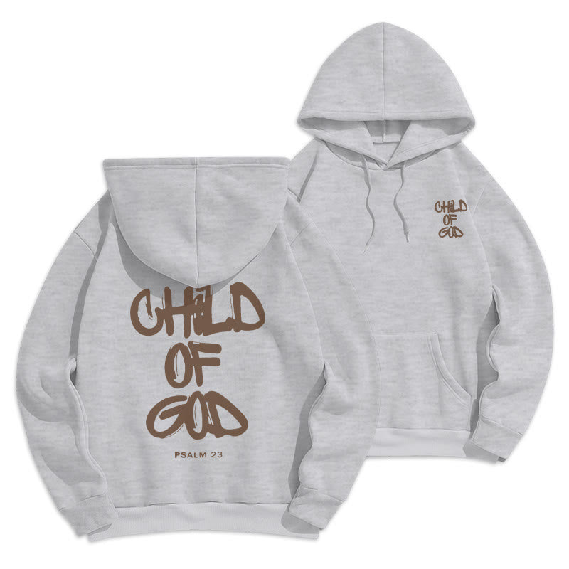 Faith Graffiti Child of God Adult Fleece Lined Polyester Hoodie